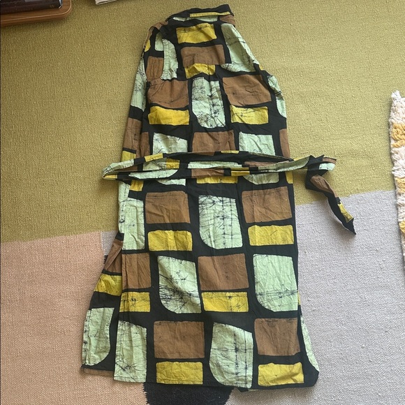 Osei Duro Cotton Geometric Patterned Sleeveless Dress - Picture 5 of 5